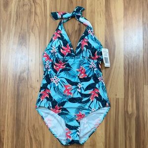 🔥🔥🔥Blue Motion Swim Suit One Piece New NWT